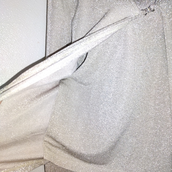 Holiday blouse shimmering silver - Picture 3 of 5